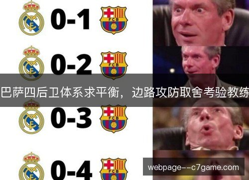 巴萨四后卫体系求平衡，边路攻防取舍考验教练